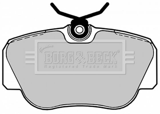 BORG & BECK stabdžių trinkelių rinkinys, diskinis stabdys BBP1063